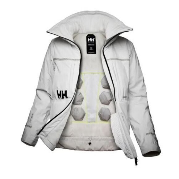 Helly Hansen Nimbus Women's Jacket Cloud White Lumines Waterproof Small New - Picture 1 of 15